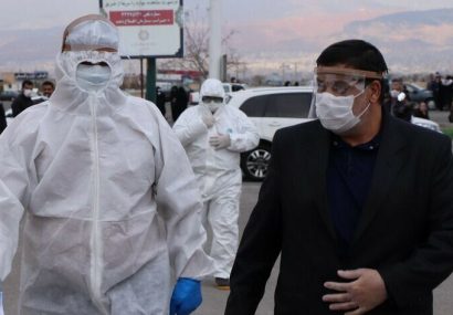 ممانعت پلیس از حضور بدون ماسک در وادی رحمت تبریز