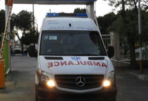 برخورد اتوبوس با دیواره زیرگذر در تبریز