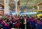 رییس جمهور از یک گروه صنعتی تولید خودرو در جلفا بازدید کرد