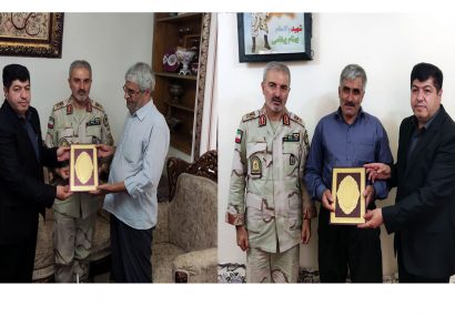 فرمانده مرزبانی آذربایجان شرقی با خانواده شهدا در تبریز دیدار کرد