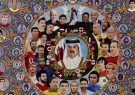 بافت فرش ۶ ضلعی جام جهانی ۲۰۲۲ فوتبال در تبریز