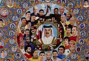 بافت فرش ۶ ضلعی جام جهانی ۲۰۲۲ فوتبال در تبریز