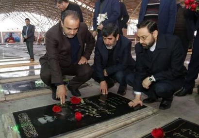 تجدید میثاق استاندار آذربایجان شرقی با شهدا