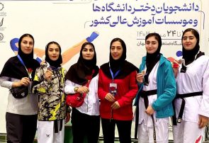 کسب ۳ مدال برنز تیم تکواندو دانشگاه تبریز