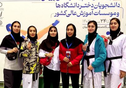 کسب ۳ مدال برنز تیم تکواندو دانشگاه تبریز