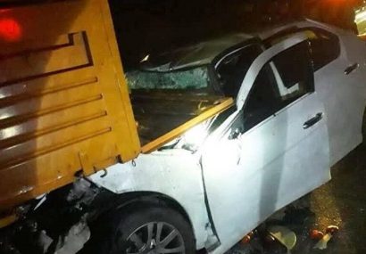 دو فوتی در سانحه رانندگی آزادراه تبریز – تهران