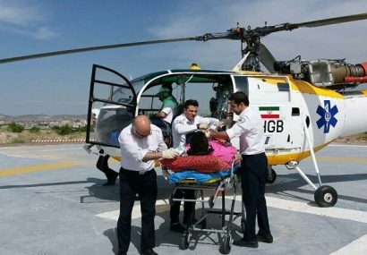پرواز اورژانس هوایی در میانه به دلیل انفجار مواد محترقه
