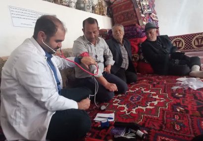 ارائه خدمات پزشکی رایگان به عشایر قشلاقات آخمادها و قره‌باغلو